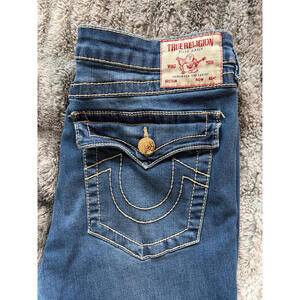 True Religion Jeans Women's Hallie High-Rise Skinny Size 31 Medium Wash